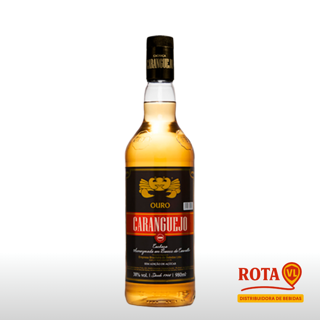Cachaça Caranguejo Ouro 980ml