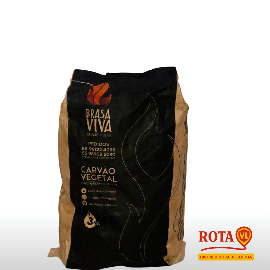 Carvao Brasa Viva Pct 3Kg